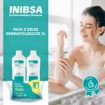 INIBSA Gel de baño dermatológico,Para El Cuidado De La Piel Y El Cabello, Ahorro Pack Dermatológico, 2 L (Paquete de 2 x 1 L)