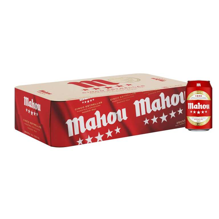 Imagen de Mahou 5 Estrellas, Cerveza Lager D