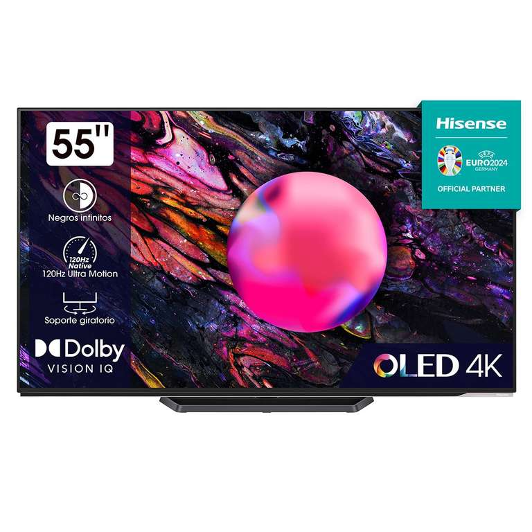 TV OLED 139,7 cm (55") Hisense 55A85K UHD 4K, Smart TV, Inteligencia Artificial