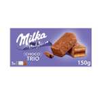 3x2 Milka Choco Trio Bizcocho de Cacao y Chocolate con Leche de los Alpes 150g (1,58€/ Unidad)