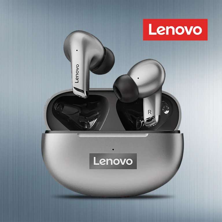 Lenovo-auriculares inalámbricos LP5, audífonos de música HiFi con micrófono, deportivos, impermeables, 100% originales, novedad de 2021