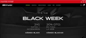 -20% DTO en toda la web, BLACK20 y 2x1 gafas y accesorios, BLACK ¿Y si empezamos con un 10% de descuento? Suscríbete ahora