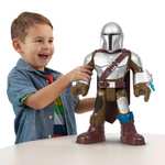 Fisher-Price Imaginext Star Wars El Mandaloriano, Figura de Juguete XXL de más de 41cm de Alto con Lanzador