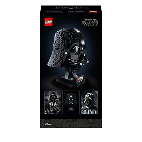 LEGO Star Wars Casco de Darth Vader, Maqueta de Construcción y Manualidad para Adultos 834 piezas