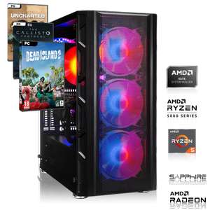 GAMING PC | AMD Ryzen 5 5500 6x 3.60 GHz | 16GB DDR4 | RTX 3060 8GB | 500GB M.2 SSD
