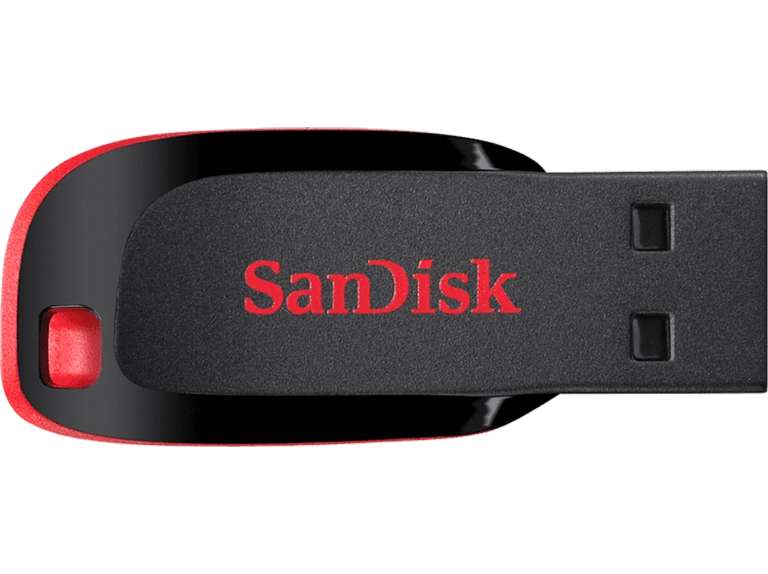 Memoria USB 32 GB - SanDisk Cruzer Blade, USB 2.0, USB-A, Ultracompacta, Unidad Flash Elegante, Negro