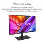 ASUS ProArt Display PA328QV - Monitor Profesional 31,5" IPS, WQHD (2560 x 1440), 100% sRGB, 100% Rec.709, Calman Verified, Peana ergonómica
