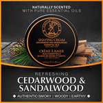 Castle Forbes crema de afeitado Cedarwood & Sandalwood Oils, 200 g