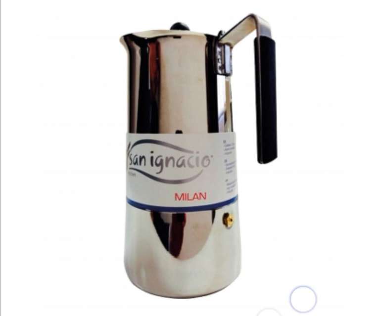 Cafetera Express SAN IGNACIO Milán 4 tazas (Apta para gas, eléctrica, vitro e inducción) + En Descripción