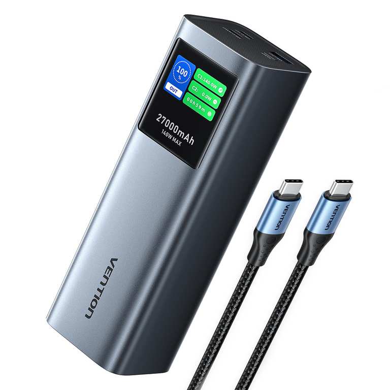 Imagen de VENTION Power Bank 27000mAh 140W,