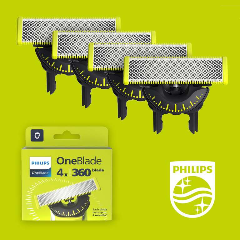 Pack 4 Cuchillas Philips OneBlade 360 QP440/50
