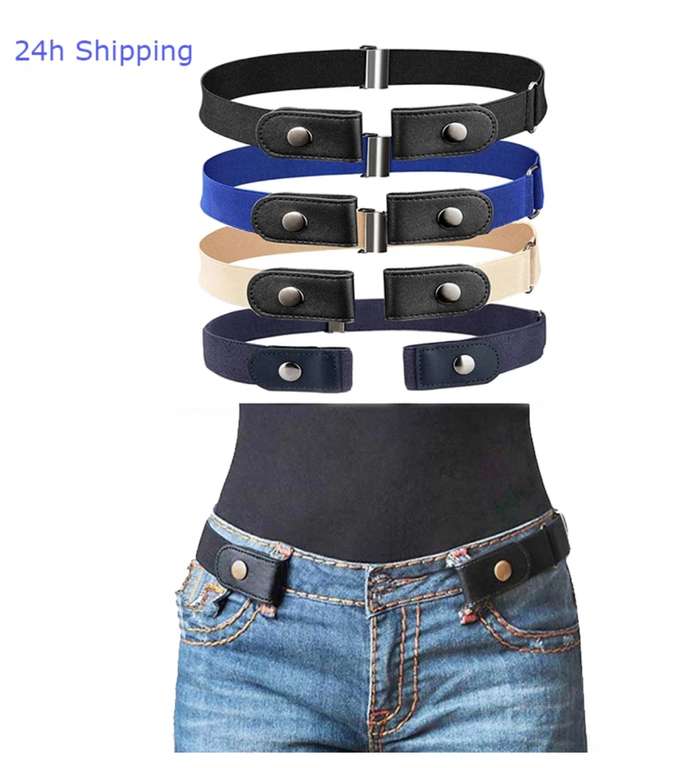Cinturón elástico sin hebilla 80-120cm