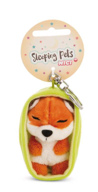 Imagen de Llavero Sleeping Pets Zorro de 8 c