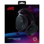 JVC Auriculares Gaming Inalámbricos Ultraligeros (199g) con Micrófono Desmontable, Baja Latencia y Almohadillas adaptativas.