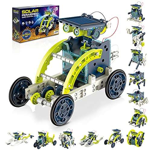 Hot Bee Robot Solar para Niños, Juegos Niños 8 9 10 11 12 Años, Robot Montaje Niños