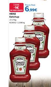 3 botes 1kg de Ketchup Heinz