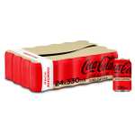Coca-Cola Zero Azúcar Zero Cafeína, Refresco de Cola sin Azúcar, Bajo en Calorías - Pack 24 Latas 330 ml
