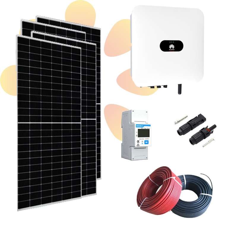 Kit Solar para autoconsumo Huawei SUN2000 2KTL-L1 (Híbrido) con 4 placas solares de JA Solar 505W Monocristalino PERC