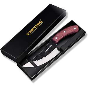 SMTENG cuchillo de deshuesar de 5.5 pulgadas,hecho a mano,forjado,cuchillo de cocina martillado,,cuchillos de chef,cuchillo de carne