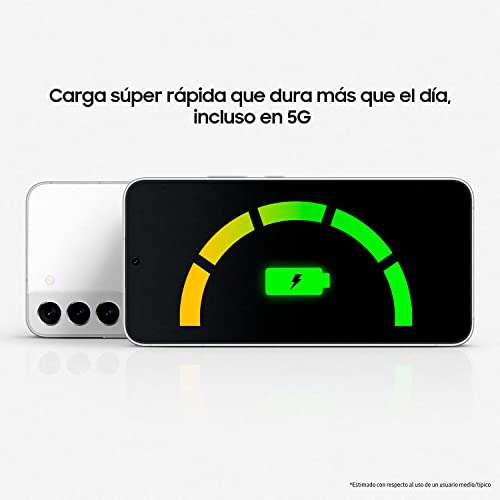 SAMSUNG Galaxy S22 5G (256 GB) + Cargador – Teléfono Móvil Libre, Smartphone Android, Color Negro (Versión Española)