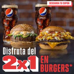 2x1 en Burgers + Resfresco (Foster's Hollywood)