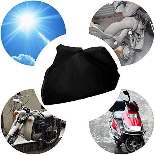 Funda protectora para motos impermeable y protectora solar, 245x105x125cm