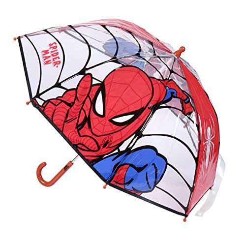 Paraguas Transparente Niño de Spiderman