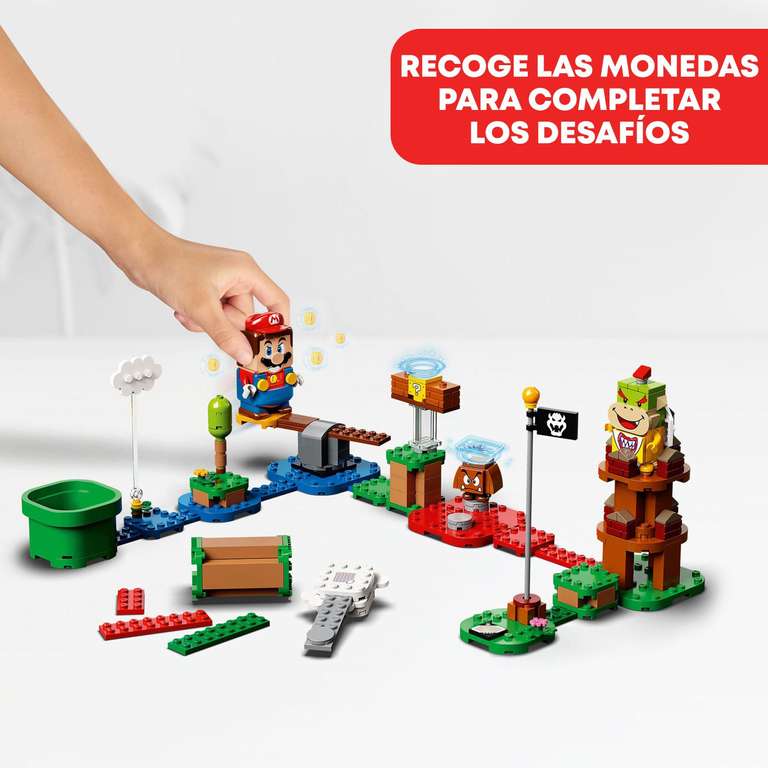 LEGO Super Mario Pack Inicial: Aventuras con Mario Bros, Set con Figuras Interactivas, Juguete de Construcción del Videojuego
