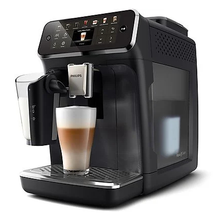 Cafetera superautomática Philips EP4441/50 Serie 4400 (LatteGo , tecnología SilentBrew, 12 recetas calientes y heladas, 15 bares presión)