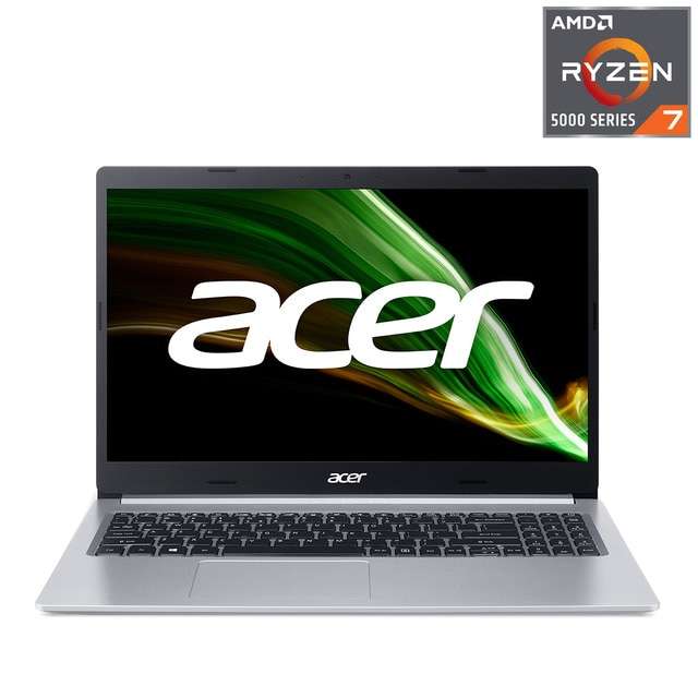 Portátil Acer Aspire 5 Ryzen 7 5700u, 12GB RAM, 512GB SSD, 15.6" Full HD IPS y W11 instalado
