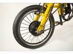 Bicicleta eléctrica - SK8 eBike Beetle, 250W, Plegable, 25km/h, Amarillo