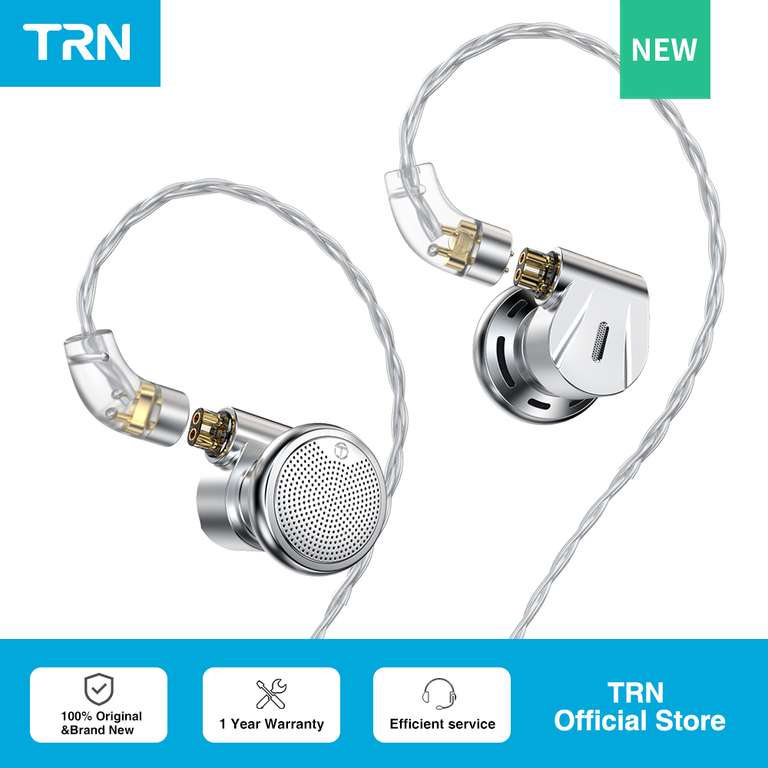 TRN EMX - Auricular "botón" dinámico (berilio) con cable remplazable (QDX)