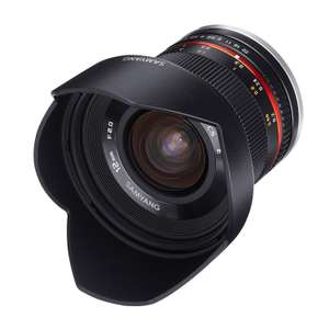 Samyang 12mm F2.0 Lente para Sony E - Lente gran angular de longitud focal fija, lente de enfoque manual para cámaras Sony E-mount APS-C