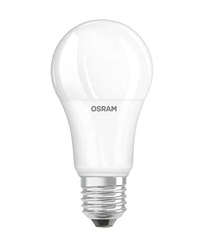 10 paquetes de 3 bombillas OSRAM LED Base Classic A, con casquillo E27, No regulable, Sustituye a 100 vatios, Mate, Blanco cálido.