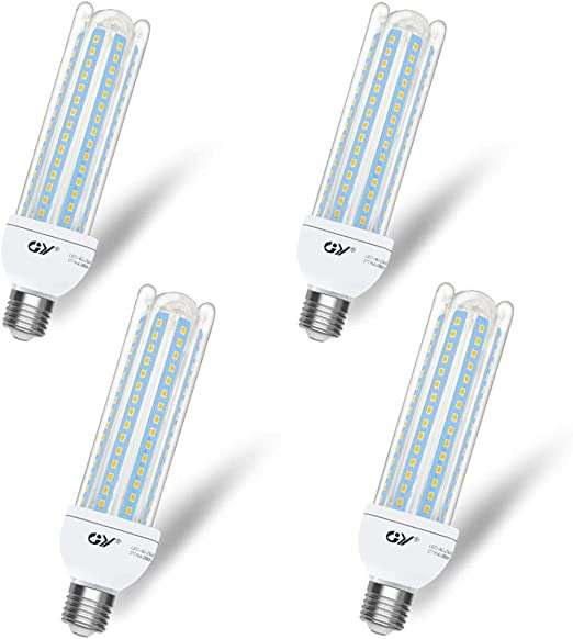 Pack 4 bombillas 23W LED - Luz Blanca Cálida 3000K, E27, Ángulo 360°