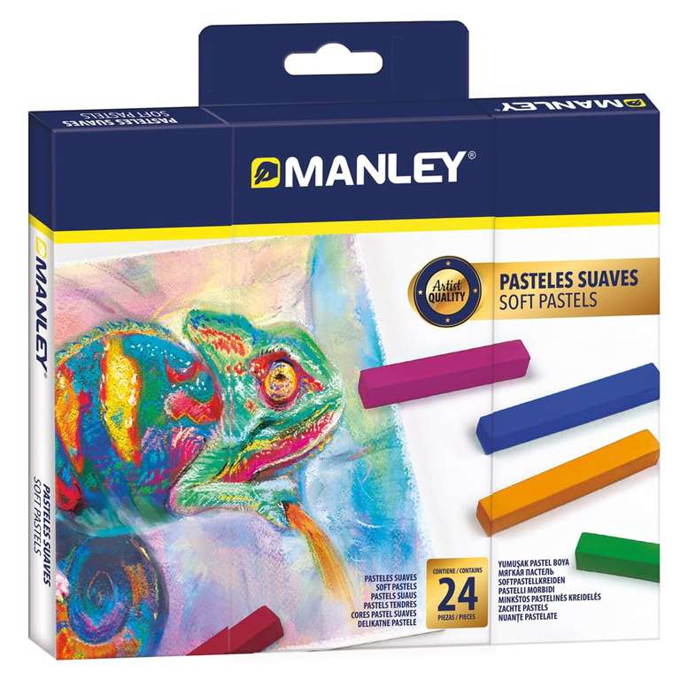 Lote 24 Pasteles Suaves Manley para Dibujo y Boceto