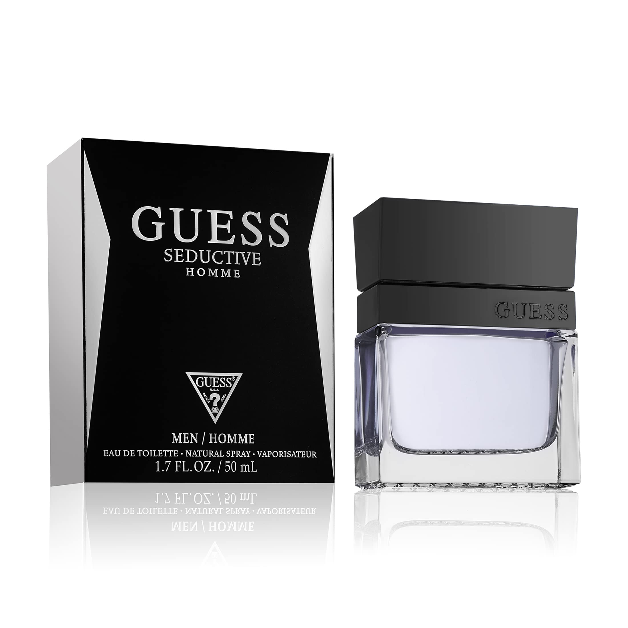 GUESS Seductive, Eau de Toilette, Perfume Hombre, Oriental Amaderado, Perfume Elegante de Larga Duración. 50ml