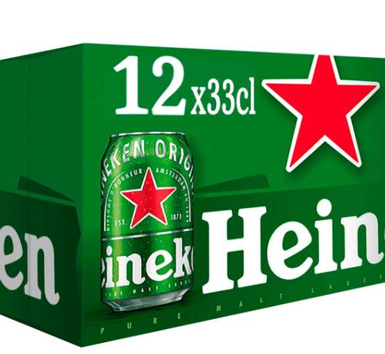 Cerveza rubia Lager holandesa pack 12 latas 33 cl a 0,419€/ud - Comprando más de 40€