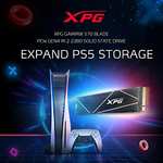 XPG S70 Blade 2TB, 3D NAND, 7400/ Mb/s PCIe Gen 4.0 x4 M.2 SSD interno, con disipador, Compatible PS5