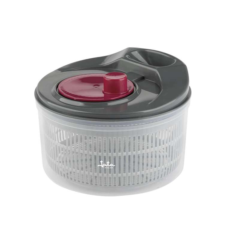 Centrifugadora de Ensalada 3L, Escurridor de Verduras Manual con Manivela, Secador de Lechuga, Sin BPA, Fácil Limpieza - Jata