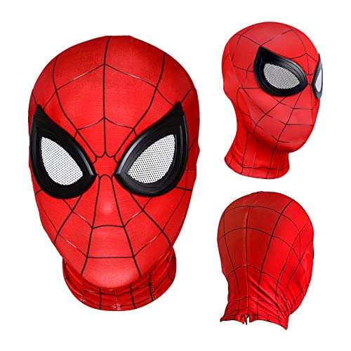 Máscara Spiderman para niños, adultos, Halloween, máscara Deadpool