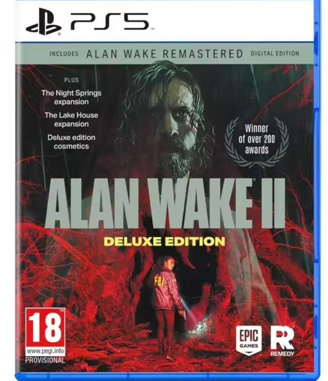 Alan Wake II Remastered Deluxe Edition Para PS5 - Xbox Pal Eu (PREVENTA 22/10/2024) [ Nuevo Usuario 42.19€]