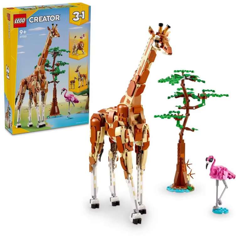 LEGO Creator Safari de Animales Salvajes Set, jirafa, gacelas y león 31150 [PRECIO PRIMERA COMPRA 38€]