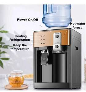 CNCEST Dispensador de agua eléctrico de acero inoxidable de 220 V, dispensador de agua caliente y fría