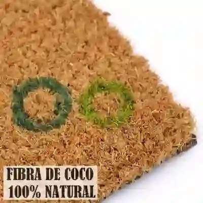 Felpudo Para Puerta Entrada de Casa Base Goma Antideslizante Material Fibra de Coco 100% 40 x 70 cm