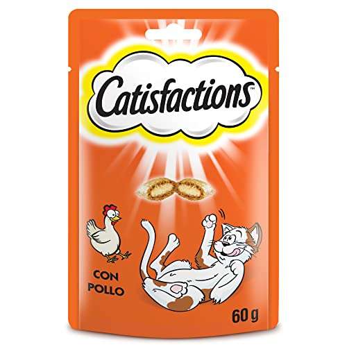 Catisfactions snacks gatos, pollo 6 x 60g