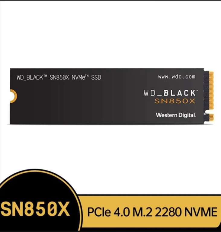 WD SN850X, 2TB, SSD, NVMe, Gen4