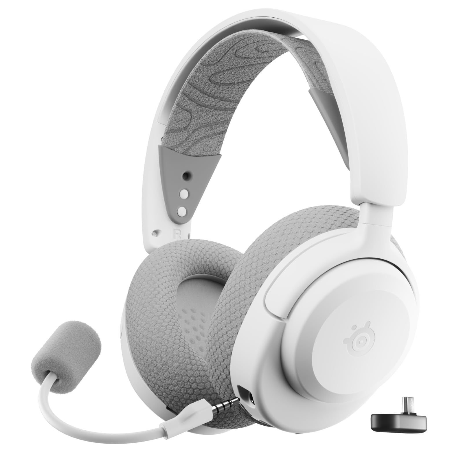 Auriculares SteelSeries Arctis Nova 3P Wireless (Neodimio, 40h batería, 2.4GHz/BT, micro extraíble, PS5/PC/Switch, Blanco, lavanda o aqua)