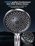 Alcachofa de ducha con filtro, alta presion 6 modos de chorro, antical, Ahorro de Agua 7,5L/Min, cromo