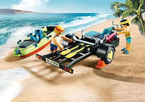Playmobil - Family Fun Conjunto de Figuritas, Coche de Playa con Canoa también en Fnac